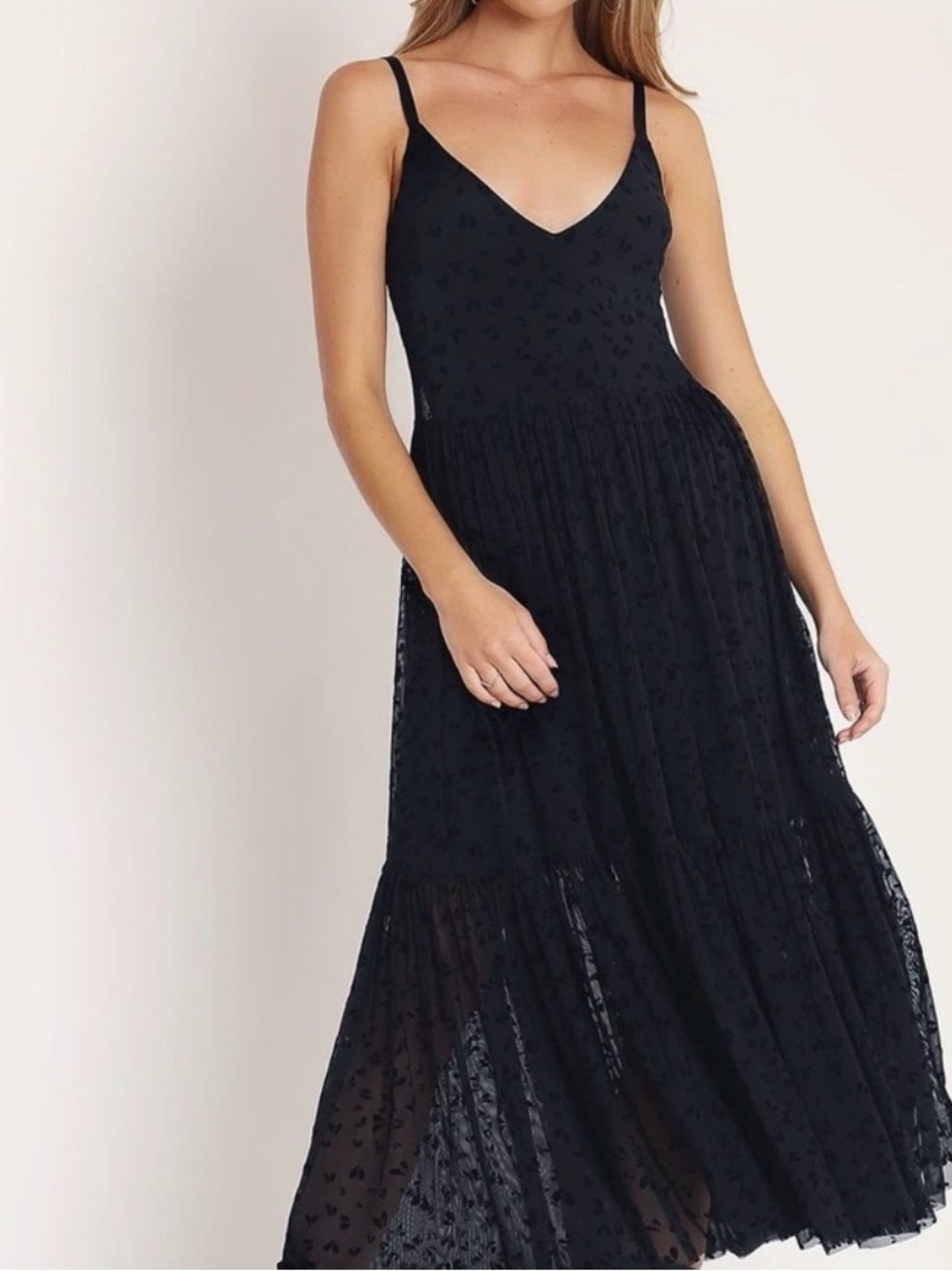 Blackmilk Black heartbreak sheer Midaxi Dress S